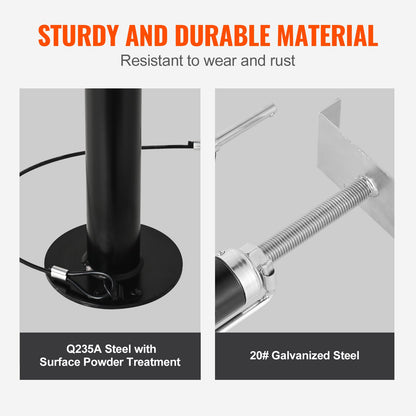 RV Slide Out Support Jacks, 5000 lbs Capacity Each Slide Out Stabilizer, Adjusts from 20"-48" Camper Slide Out Support Jacks, Heavy-duty Slideout Stabilizers for RV, Camper and Travel Trailer