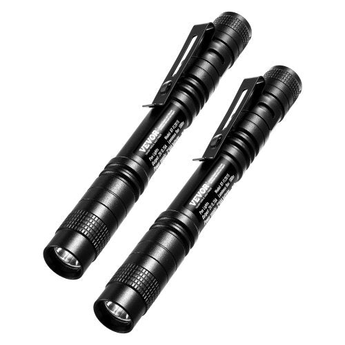Pen Light, 2-Pack 100 Lumens Pocket Flashlight with Clip, IPX4 Waterproof Portable Penlight, Compact and Lightweight for Tight Spaces, Work, Inspection, Emergency, Mechanics, Outdoor Use
