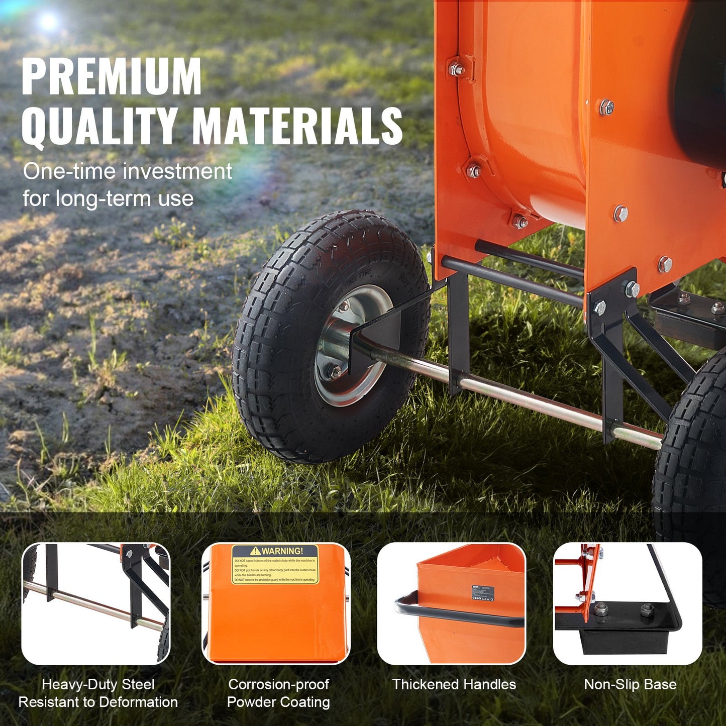 Chip Mower Mulcher 12 HP HeavyDuty Gas Powered 6.7" 420cc 8.6kW