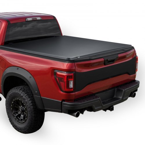 Soft Roll-Up Truck Bed Tonneau Cover, Compatible with 2020-2025 Chevy Silverado/GMC Sierra 2500 3500 HD, Fits 6.9 ft (6 ft 10 in/82 in) Bed, PVC Tonneau Cover with Aluminum Alloy Support Bars