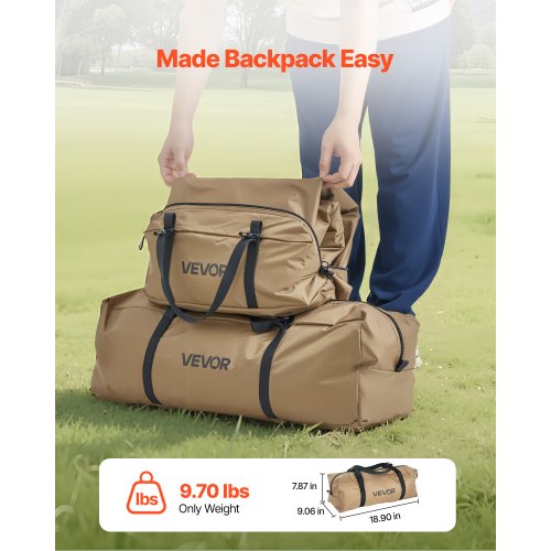 Camping tent with tipi and inner tent, lightweight for 4 people | EU