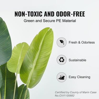 Artificial Birds of Paradise, 1.5m Tall Artificial Plant, PE Material and Tip-over Protection, Low Maintenance Plant, Lifelike Green Fake Tree for Home Office Warehouse Decor Indoor Outdoor