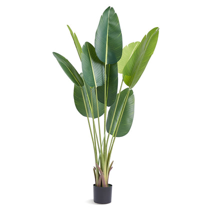 Artificial Birds of Paradise, 1.5m Tall Artificial Plant, PE Material and Tip-over Protection, Low Maintenance Plant, Lifelike Green Fake Tree for Home Office Warehouse Decor Indoor Outdoor