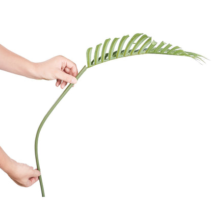 Artificial Golden Cane Palm, 2m Tall Artificial Plant, PE Material and Tipover Protection Low Maintenance Plant, Lifelike Green Fake Tree for Home Office Warehouse Decor Indoor Outdoor