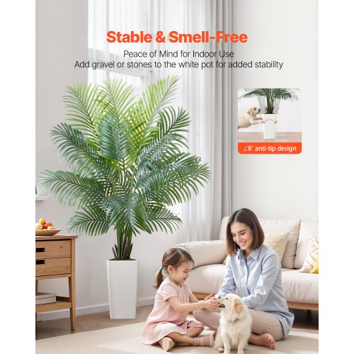 1829 mm artificial Areca palm in pot for home office | EU