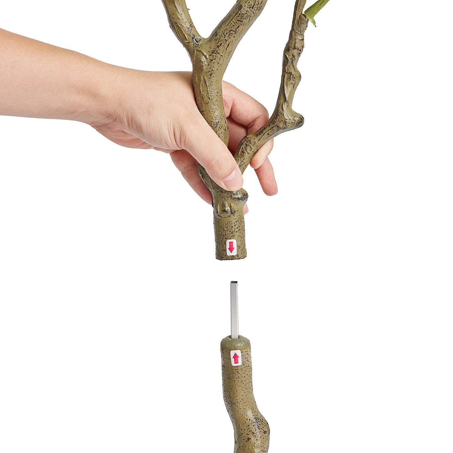 Artificial Fiddle Leaf Fig Tree, 4 FT, Safe PE Material &amp; Tip-over Protection Low Maintenance Humid Plant, Lifelike Green Fake Potted Tree for Home Office Warehouse Decor Indoor Outdoor