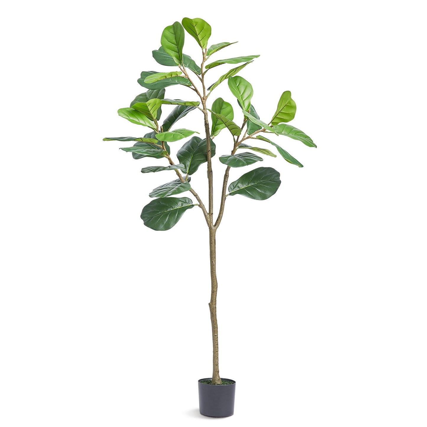 Artificial Fiddle Leaf Fig Tree, 5 FT, Safe PE Material &amp; Tip-over Protection Low Maintenance Artificial Plant, Lifelike Green Fake Potted Tree for Home Office Warehouse Decor Indoor Outdoor