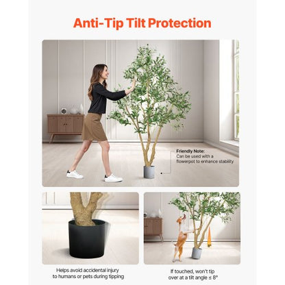 180 cm artificial olive tree tall artificial plant with pot for home office | EU