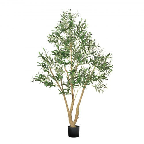 180 cm artificial olive tree tall artificial plant with pot for home office | EU