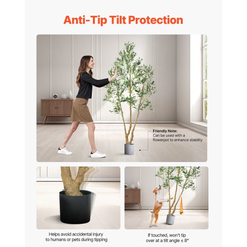210 cm artificial olive tree tall artificial plant with pot for home office | EU