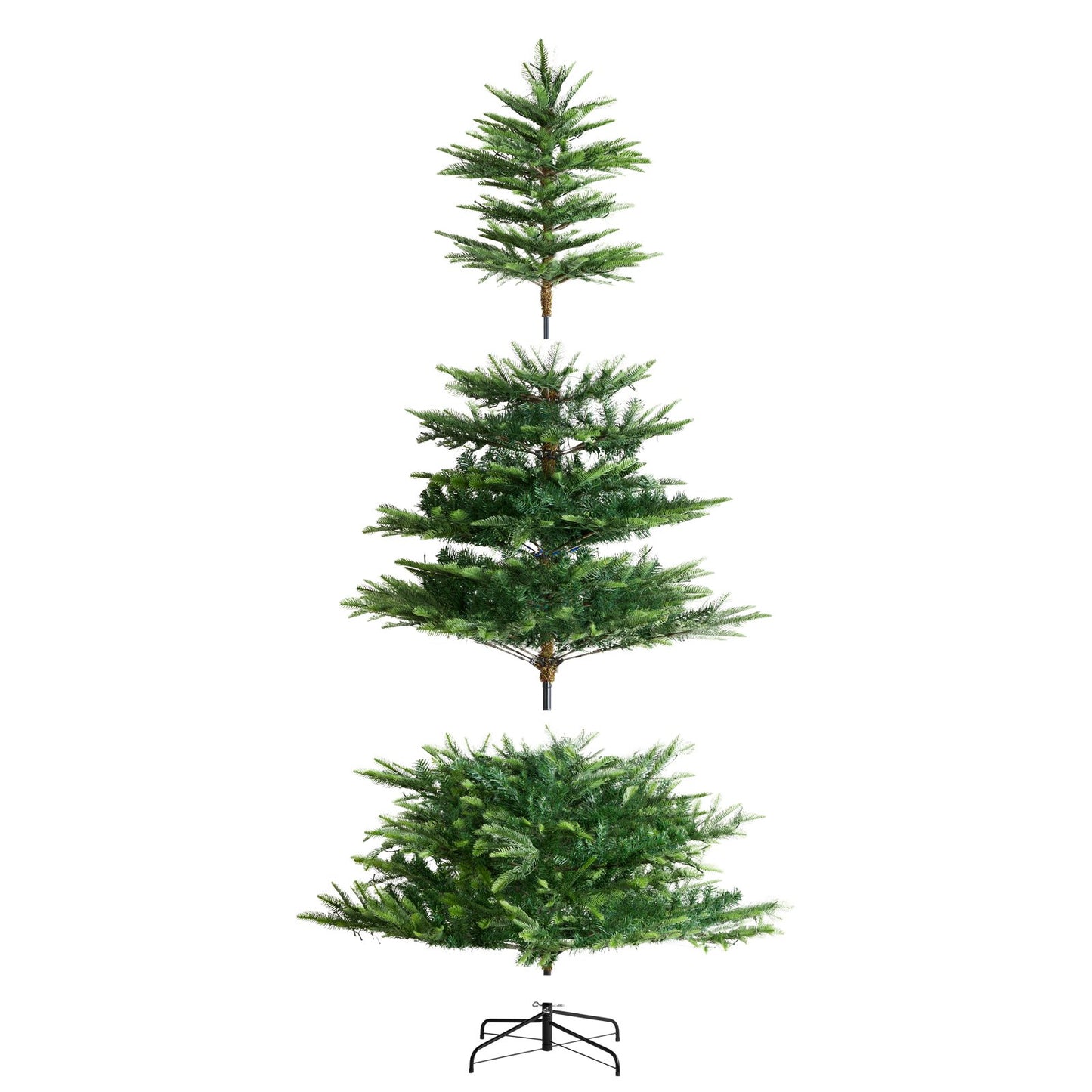 Christmas Tree 6.5 Feet Prelit Artificial Tree with 350 White LEDs 900 Tips