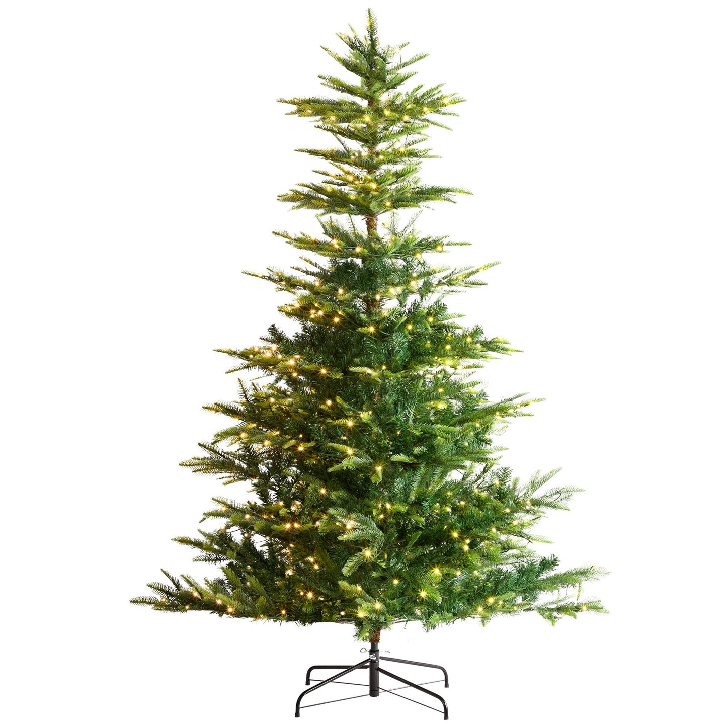 Christmas Tree 6.5 Feet Prelit Artificial Tree with 350 White LEDs 900 Tips