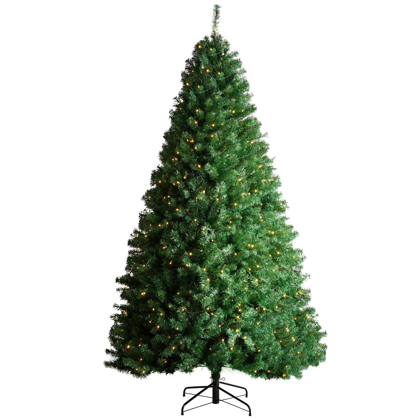 Christmas Tree 7.5 Feet Prelit Artificial Tree with 550 White LEDs 1346 Tips