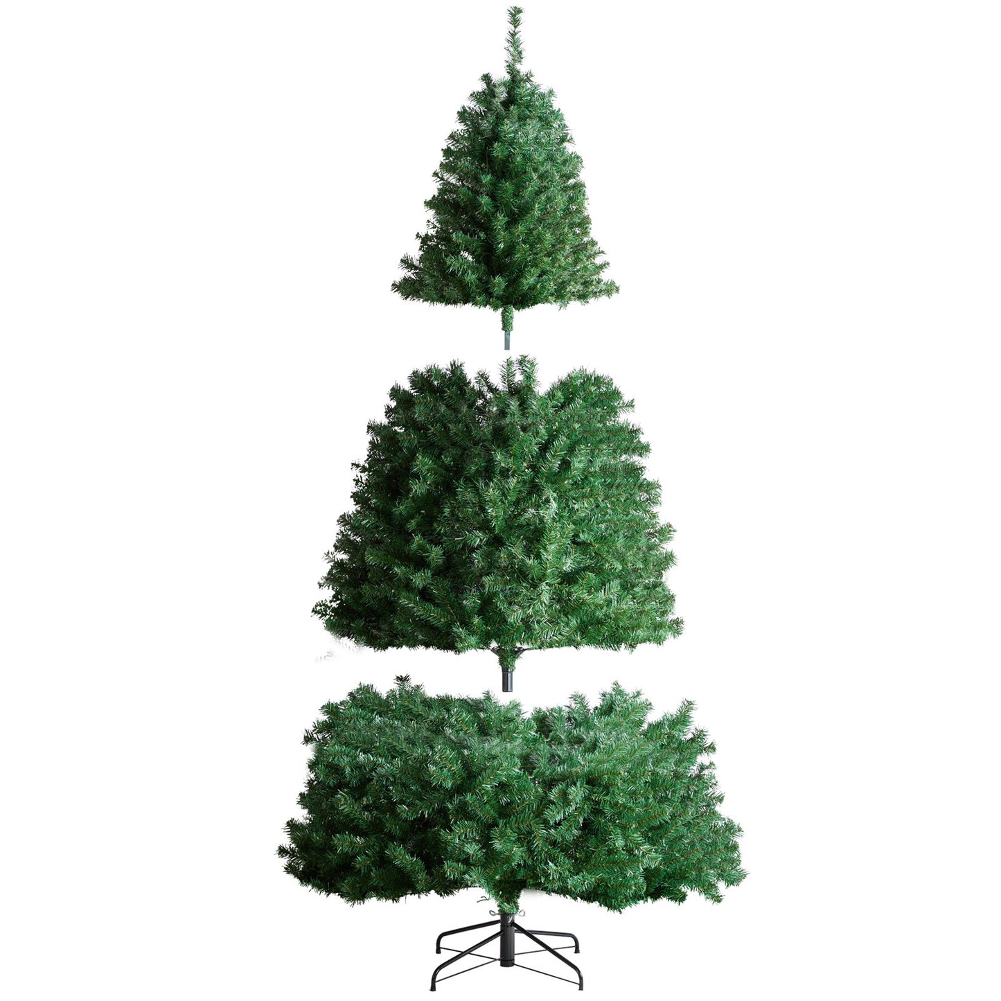 Christmas Tree 7.5 Feet Prelit Artificial Tree with 550 White LEDs 1346 Tips