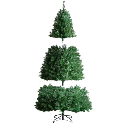 Christmas Tree 7.5 Feet Prelit Artificial Tree with 550 White LEDs 1346 Tips