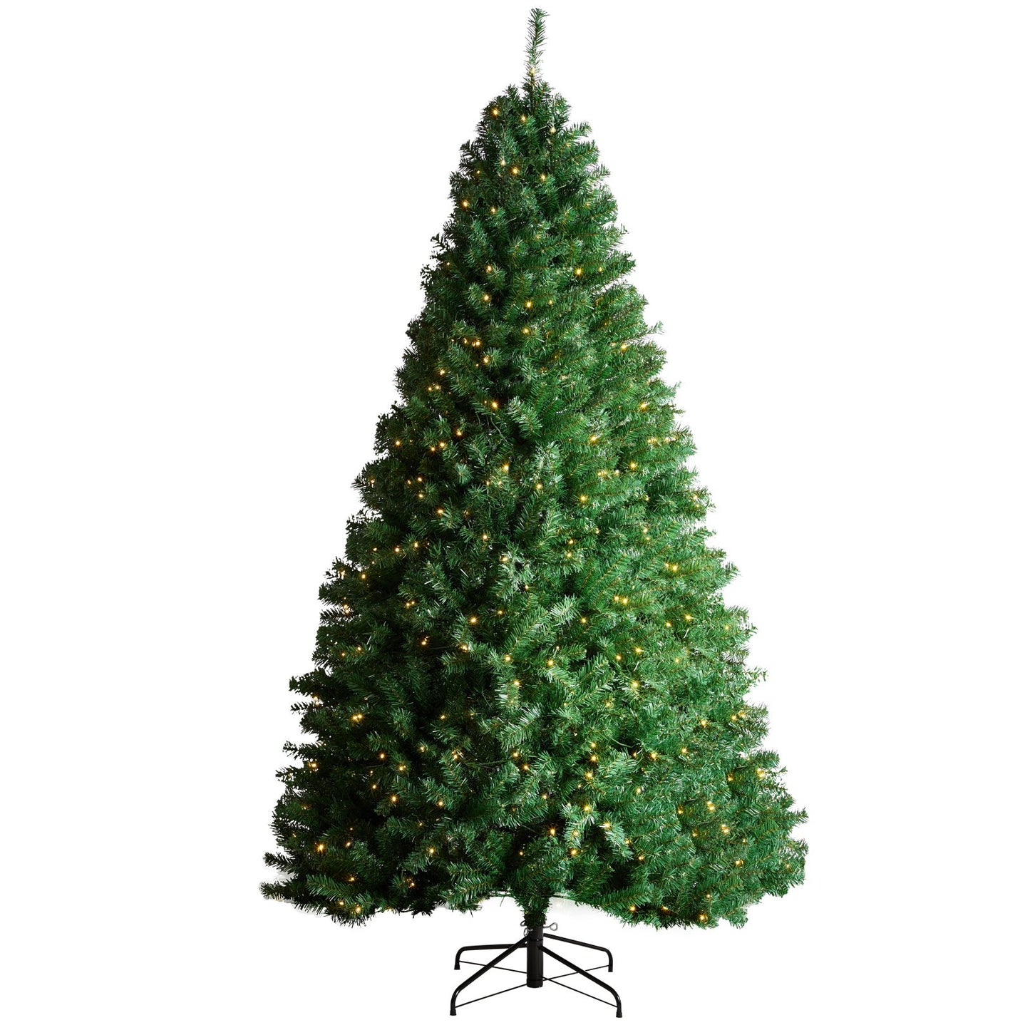 Christmas Tree 7.5 Feet Prelit Artificial Tree with 550 White LEDs 1346 Tips