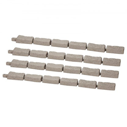 Fake Stone Landscape Edging 46.2 x 2.2 inch Lawn Edging, Fade Resistant | EU