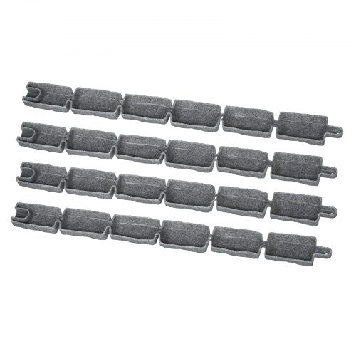 Fake Stone Landscape Edging 46.2 x 2.2 in Garden Lawn Edging for Walkway | EU