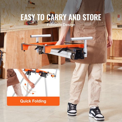 Miter Saw Stand 300lbs Load Capacity Steel, Foldable Miter Saw Stand | EU