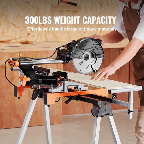Miter Saw Stand 300lbs Load Capacity Steel, Foldable Miter Saw Stand | EU