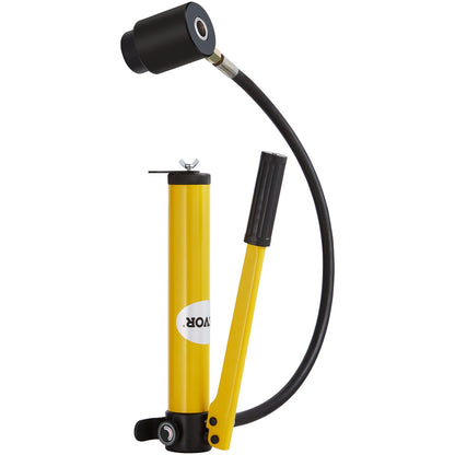 10 Tonnen Hydraulik-Ausbrechstanzen-Set, Lochschneid-Set 1/2" bis 2" (1,27 cm bis 5,1 cm), KO-Werkzeug-Sets mit 6-teiligen Stanzern, Blechstanzwerkzeuge, für Aluminium, Messing, Edelstahl, Fiberglas und Kunststoff