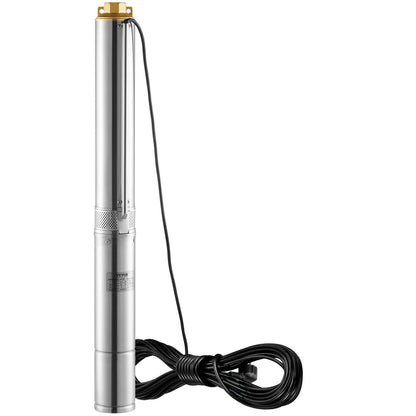 Submersible pump with deep well in stainless steel water pump 750W 230V 7.1 m³/h