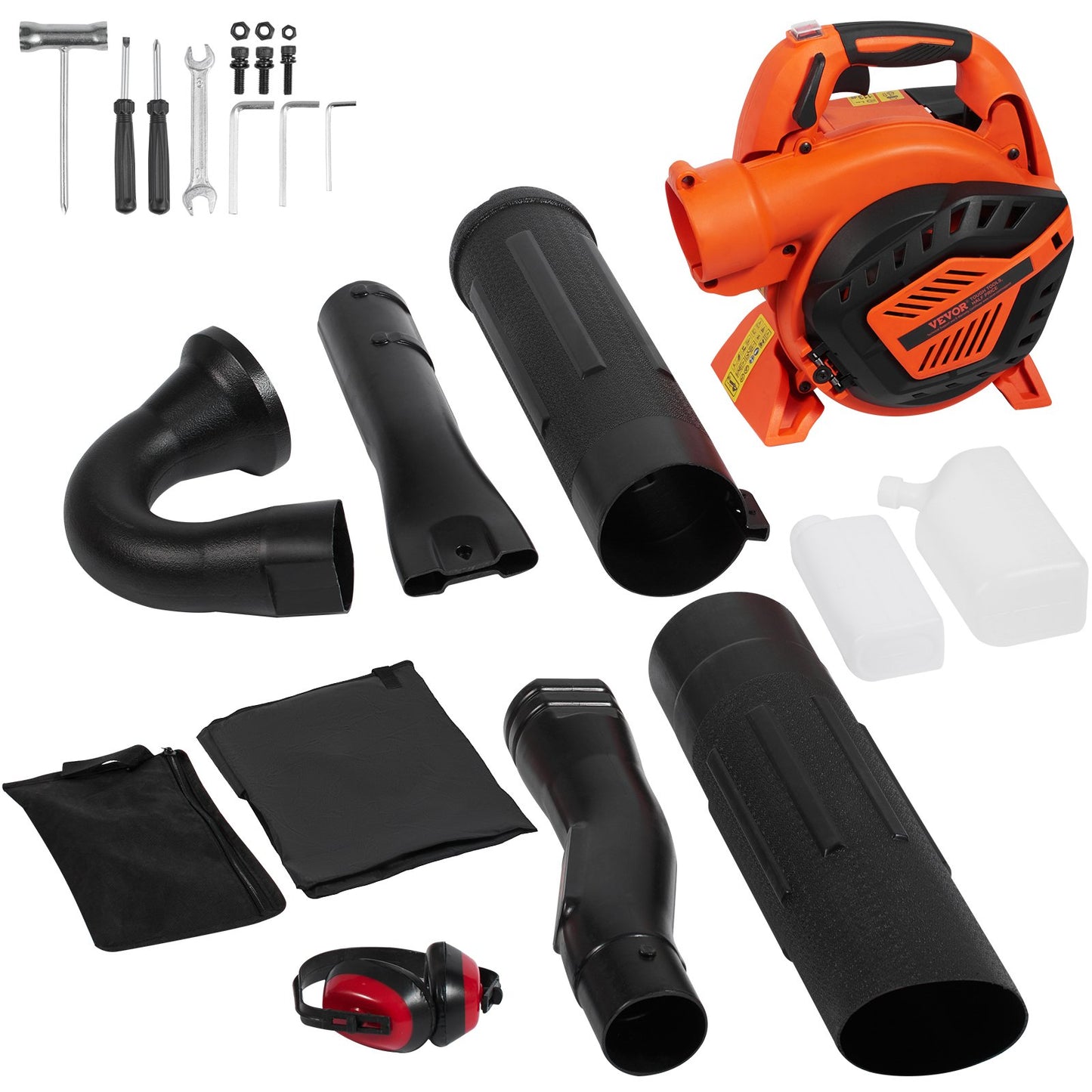 Gas lövblåsare 79CC 2-takts handhållen lövblåsare 425CFM Luftvolym