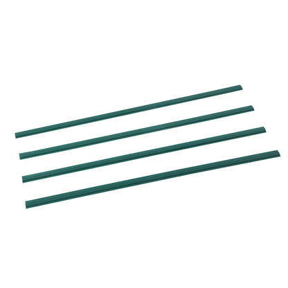 Maschendrahtzaun-Sichtschutzlamellen, Doppelwand mit Flügeln für 4' hohen Zaun