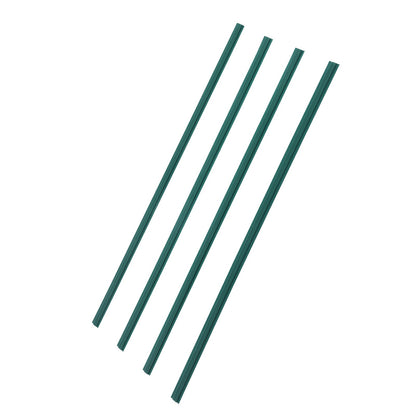 Maschendrahtzaun-Sichtschutzlamellen, Doppelwand mit Flügeln für 4' hohen Zaun