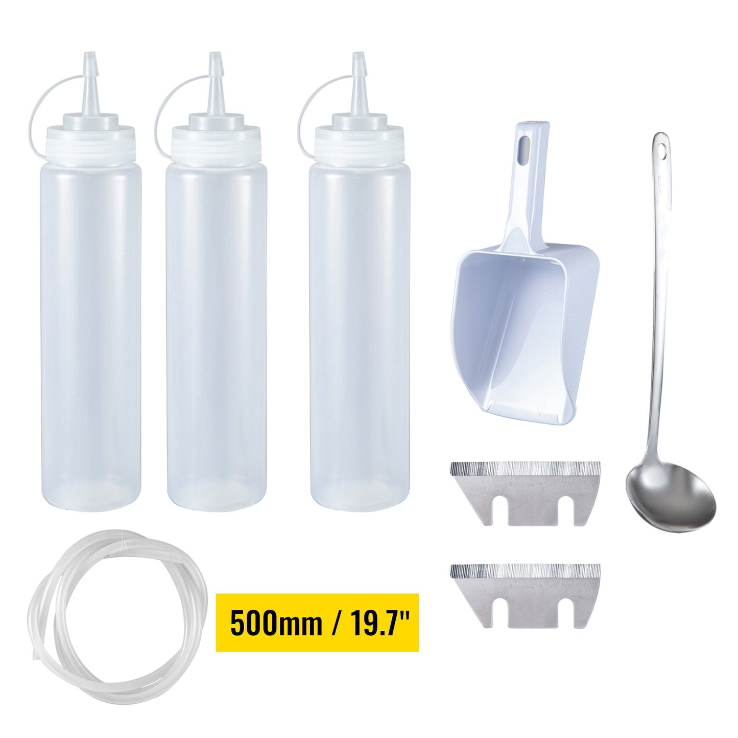 Gewerbliche Schneekegelmaschine 180 kg/h, Gewerbliche Schneeballmaschine 1450 U/min, Schneekegelmaschine mit isolierter Eisbox, Schneekegelmaschine aus PC-Material, Edelstahl, Silber