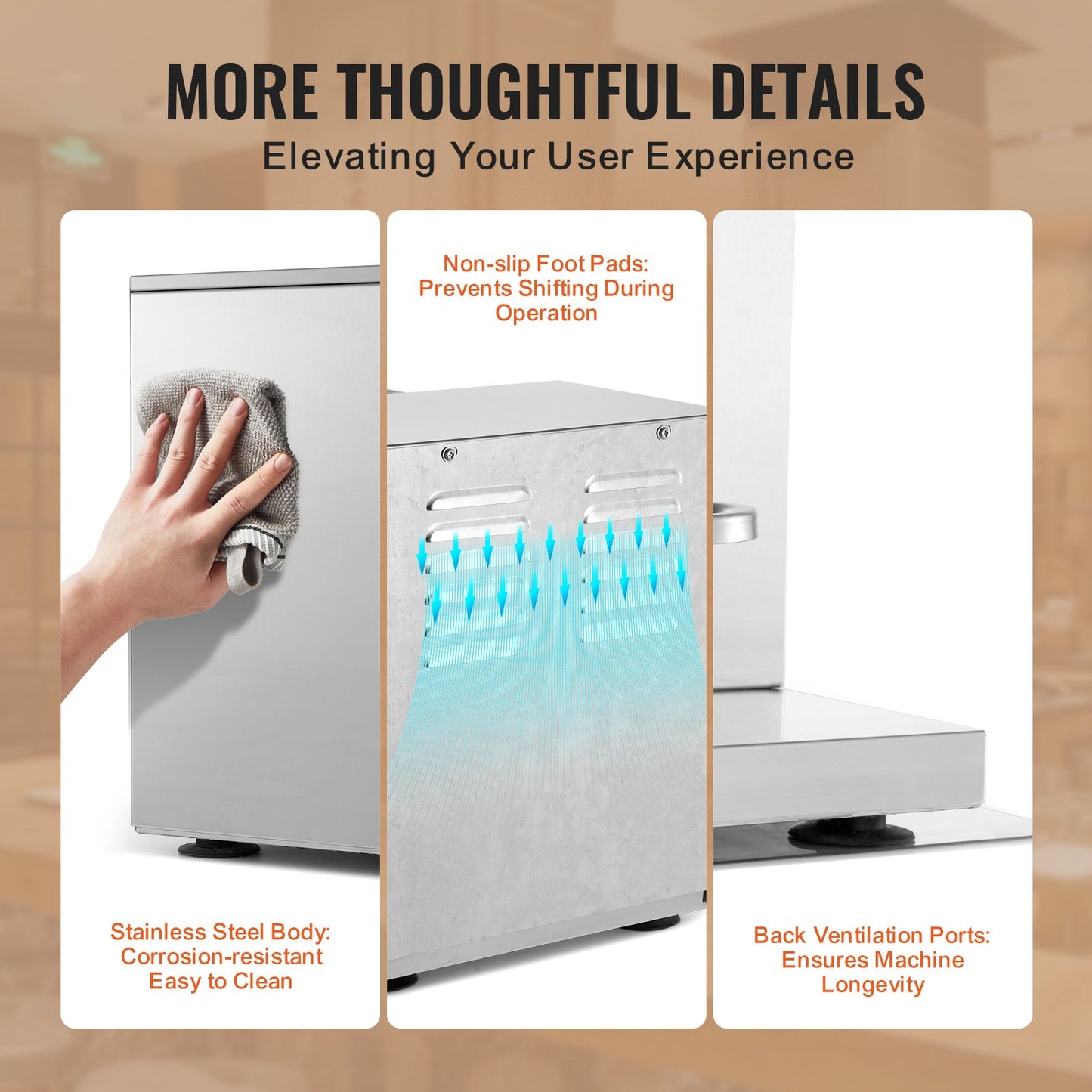 Milkshake Maker Machine 120W Elektrisk Milk Tea Shaker Rostfritt stål Kommersiell