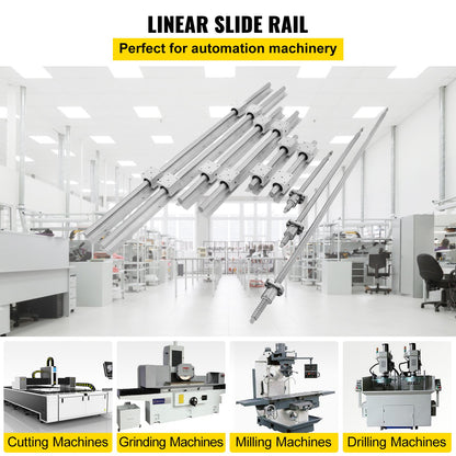 SBR20 Linjärskena Set+3 Kulskruv RM1605-350/650/1050mm CNC Set Support Liner Rail+BK/BF12 med BK/BF 12 CNC Kit