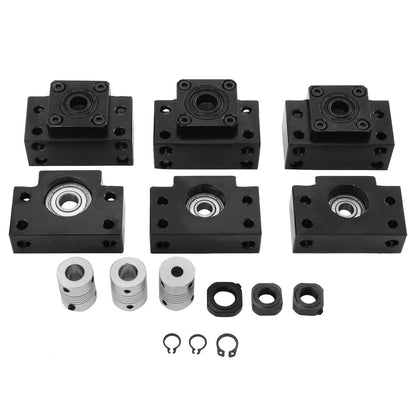 SBR20 Linjärskena Set+3 Kulskruv RM1605-350/650/1050mm CNC Set Support Liner Rail+BK/BF12 med BK/BF 12 CNC Kit