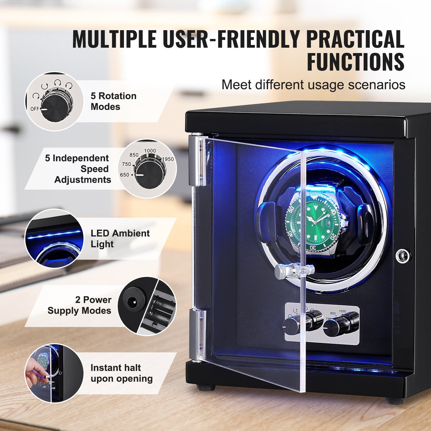 Watch Winder Simple Watch Winder for Automatic Watch with Mabuchi Motor