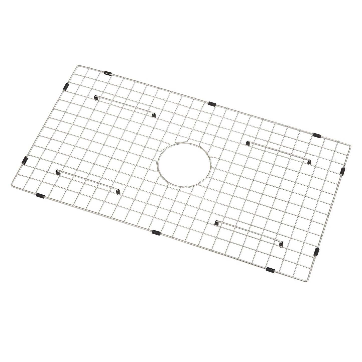 Sink Protection Grate, 28.5" x 15.6" Stainless Steel Sink Grate, Centered Drain Grate with R20 Corner Radius, Large Sink Bottom Grate, Universal Bowl Shelf Sink Accessories for Sink