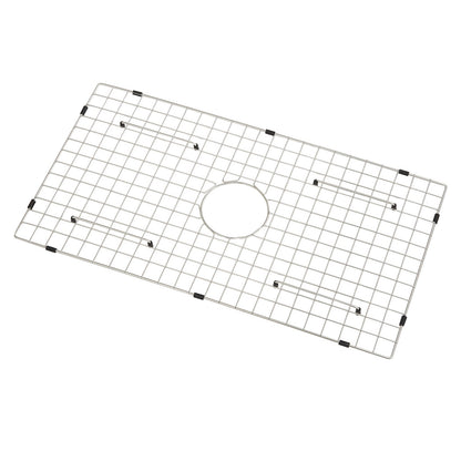 Sink Protection Grate, 28.5" x 15.6" Stainless Steel Sink Grate, Centered Drain Grate with R20 Corner Radius, Large Sink Bottom Grate, Universal Bowl Shelf Sink Accessories for Sink