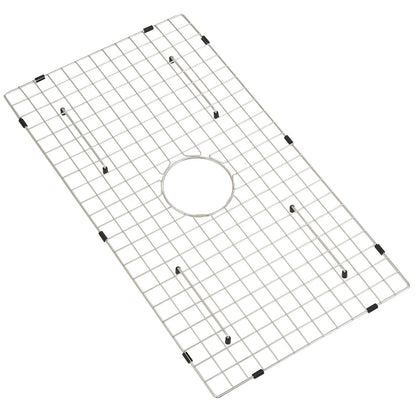 Sink Protection Grate, 28.5" x 15.6" Stainless Steel Sink Grate, Centered Drain Grate with R20 Corner Radius, Large Sink Bottom Grate, Universal Bowl Shelf Sink Accessories for Sink