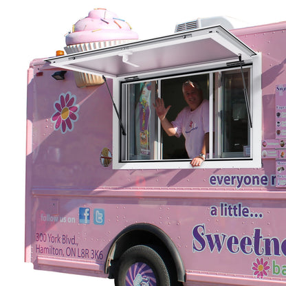 36"L x 24"W Imbissstand Servierfenster Food Truck Service Markise