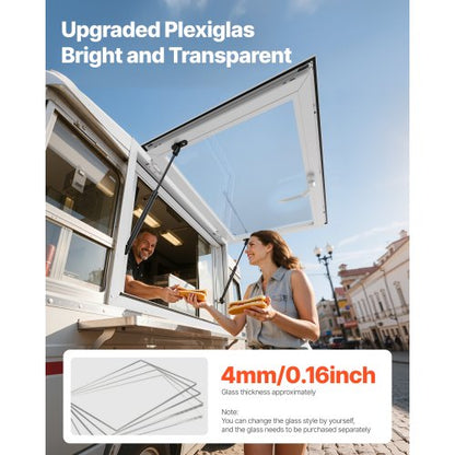 92x61 cm serving plate for food carts, awning