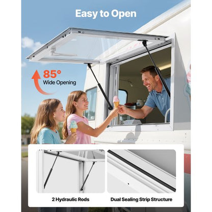 92x61 cm serving plate for food carts, awning