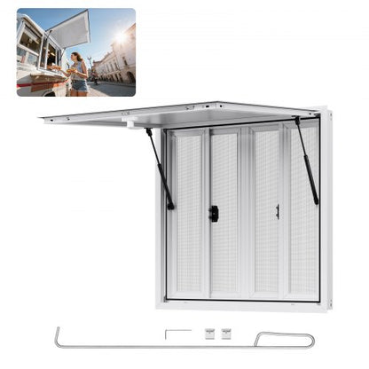 92x92 cm serving system for food carts, awning