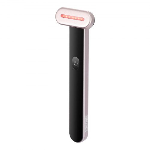 Red Light Therapy Wand for Face and Neck, 3-in-1 LED Facial Wand Red Light Therapy Device with Heating Therapy| Vibrating Facial Massage, Portable LED Beauty Wand