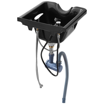 Schamposkål Svart ABS Plast Salong och Spa Hair Sink Beauty