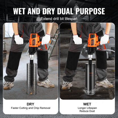 Core Drilling Machine 0.8-7.1 Inch Dia 2600W Handheld Core Drilling Rig For Mixing