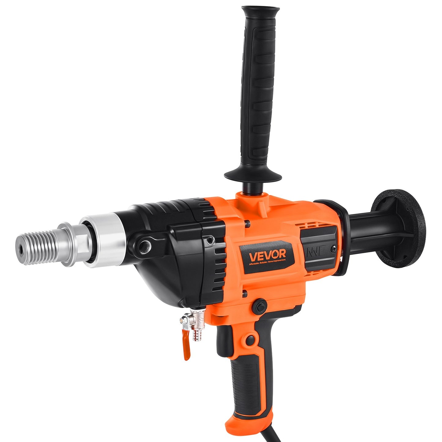 Diamond Core Drilling Machine, 0.8-6.3 in Drilling Diameter, Handheld Dry and Wet Concrete Core Drill Rig with 4 Drill Bits, 0-1800RPM Variable Speed, UNC1 1/4-7, for Concrete Brick Stone, 2000W