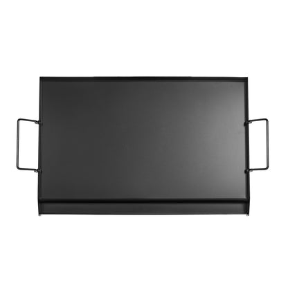 Carbon Steel Griddle, 24x16 inch Universal Flat Top Rectangular Plate, Gas Grill Griddle for BBQ Grill, Teppanyaki, Portable Family Cookware with Handle, for Camping Tailgating Party