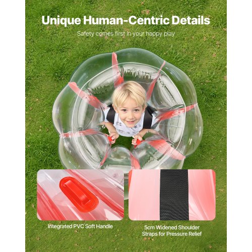 2er-Pack 3FT/0,9M Aufblasbare Bumper Balls PVC Body Sumo Zorb Ball Outdoor | EU