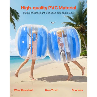 2er-Pack 3FT/0,9M Aufblasbare Bumper Balls PVC Body Sumo Zorb Ball Outdoor | EU