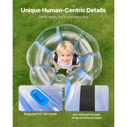 2er-Pack 3FT/0,9M Aufblasbare Bumper Balls PVC Body Sumo Zorb Ball Outdoor | EU