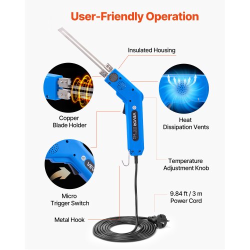 Skumskärare med het kniv 200W 50℉ - 500℉ elektriskt skumskärverktygssats |  EU